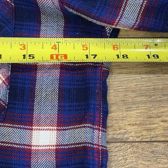 Rails Shirt Womens Small Blue Red Plaid Button Front Long Sleeve Top Soft - Picture 12 of 13